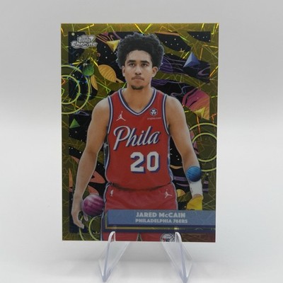 2025-26 TOPPS Cosmic Jared McCain #85 GOLD REFRACTOR  /50 Philadelphia 76ers