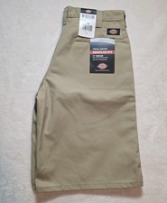 Dickies Shorts Mens Size 30 Beige Khaki Tan Twill Work Shorts NWT 11" Inseam