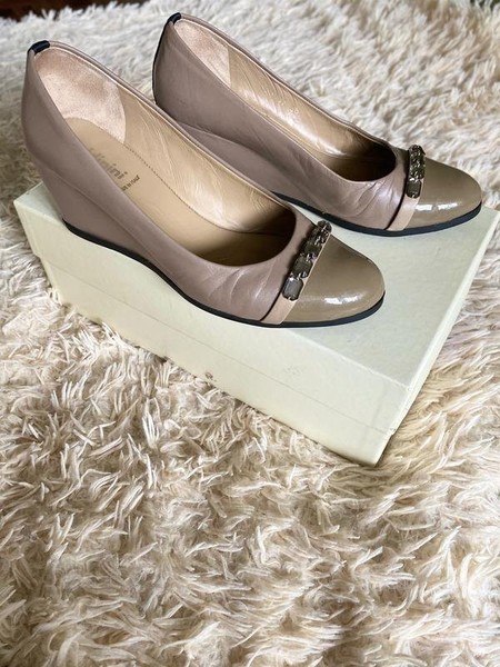 Women Baldinini Heels Brown Leather 36 #5FXR