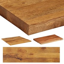 Solid Mango Wood Table Top Replacement Rectangle for Dining Coffee Kitchen Table