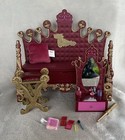 New ListingBratz Princess Bedroom Set Burgundy/Gold Furniture Bed w Accessories , Rare