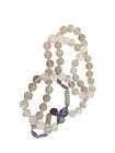 225 Ct Natural Round Rose Quartz & Heart Shape Amethyst Beads Necklace 32" — photo 4