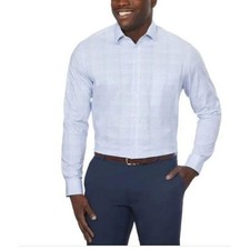 NEW Calvin Klein Men's Size M Wrinkle Free Fresh Regular Fit Dress Shirt Blue