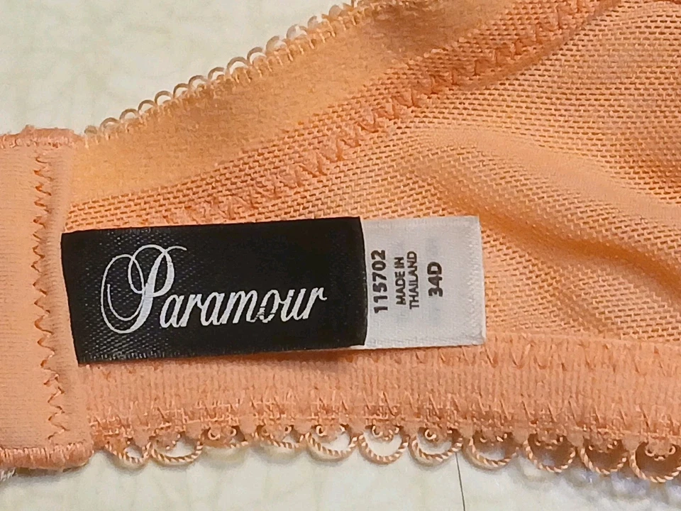 Sujetador Paramour 34D rosa púrpura lunares sin forro con aros Foto 4 de 4