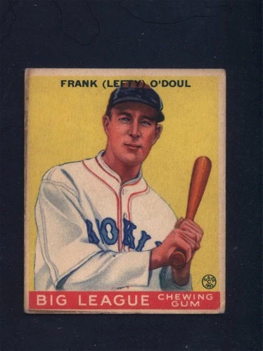 1933 Goudey World Wide Gum #58 Frank Lefty O'Doul Dodgers (VG) 008928