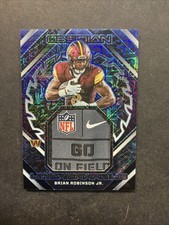 2023 Panini Obsidian Brian Robinson Rookie Unbreakable /5 Nike NFL On Field Logo