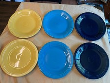 HLC Fiesta Set of 6 Dinner Plates -10.5  Lead Free Multi Color