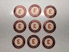 9 Rare Vintage Great White Fleet United Fruit Steam Ship Service Round Stickers
