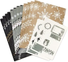 Hallmark Heavy-Weight Gift Wrap Sheet Assortment 12 Sheets, 2 Sheets of Seals