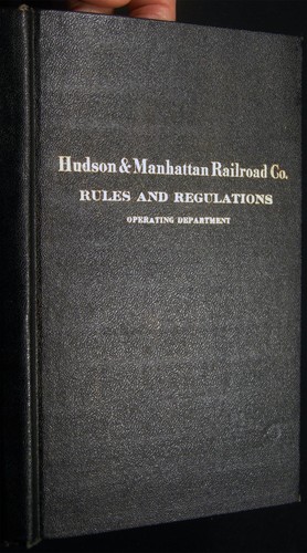 1923 HUDSON & MANHATTAN RAILROAD COLOR SIGNAL CODES RULES REGULATIONS - Picture 2 of 5