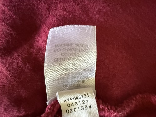 Pure Jill Pullover Sweater size XL textured fabric stretchy pockets red plum - Picture 10 of 12