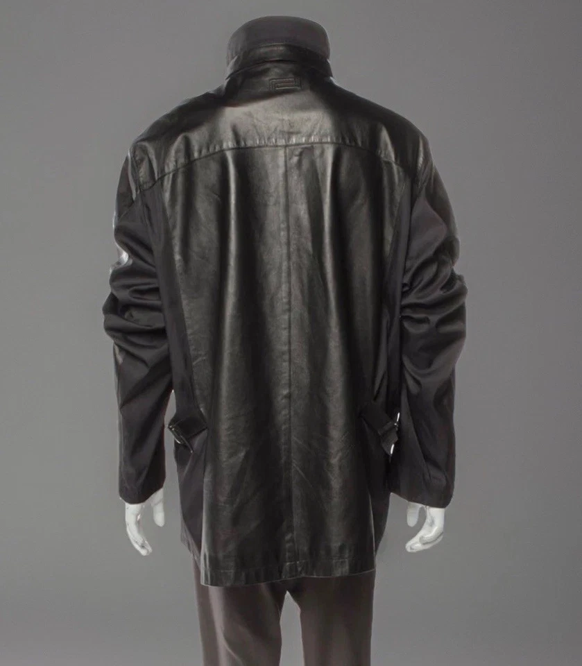 Versace Men’s Size U.S. 50 EU 60 XXL Black Nylon And Ultra Soft Faux Leather - Image 3 of 4