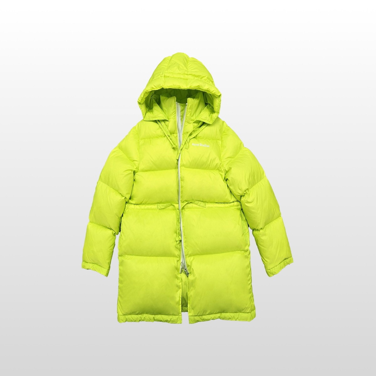 Acne Studios Down Parka Jacket Neon Yellow 55 66 122699547