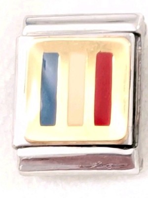Authentic Nomination France French Flag BIG LINK 13mm B135