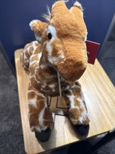 FAO Schwarz Adopt a Pet Lying Giraffe 18" Soft Plush Stuffed Animal NWT READ