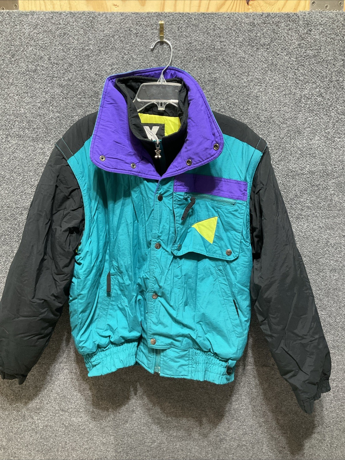Vintage XSTATX Waterproof Snow Jacket Removable Sleeves