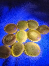 20 MADE IN USA GLASS UV REACTIVE WAFERS. FLAT MARBLES, GEMS 19.99 Lot B