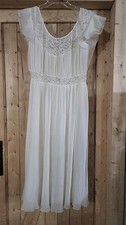 Vintage BARBIZON Bon Claire Nylon Lingerie Nightgown Grannycore Cottagecore Lace
