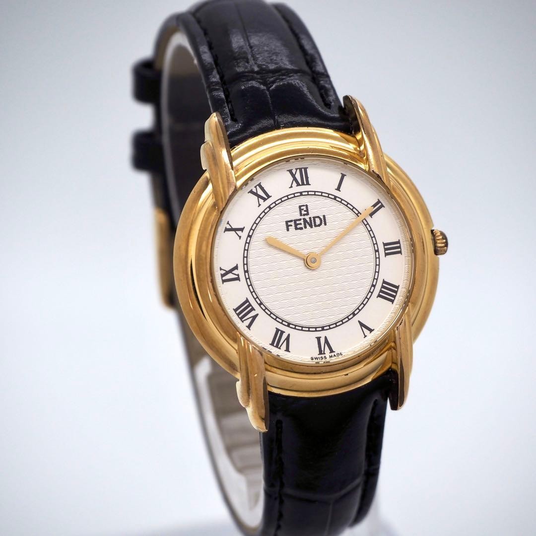 Good Condition FENDI Watch Men's 350J Gold Vintage Fendi,18833 thumbnail 2