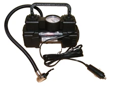 Twin Cylinder 12V Electric Car Tyre Inflator Portable Air Pump-Mechanical Gauge