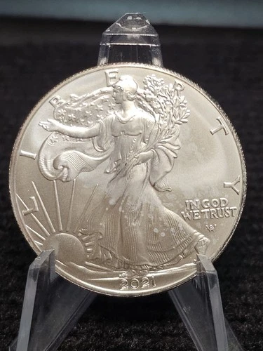 2021 Type 2 American Silver Eagle Uncirculated Bullion $1 Coin .999 ASE 1 oz