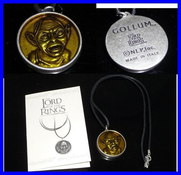 Herr Der Ringe AnhäNger Medaillon Gollum Smeagol Original Offiziell Lotr-image