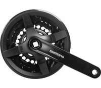 Shimano Kurbelgarnitur FC-TY301 Vierkant 6/7/8-Fach150 Mm42-34-24 Z.Schwarznicht