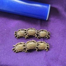 Tsuba Crab Eye Design Antique Sword Guard Collectible Authentic Rare