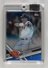 2017 Topps Clearly Authentic Auto Blue /25 Joe Panik #CAAU-JP Auto 0b0
