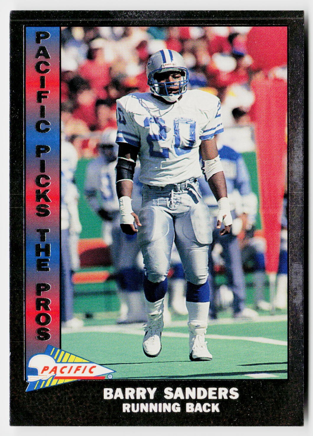 1991 Pacific #11 Barry Sanders Pacific Picks the Pros Silver Detroit Lions