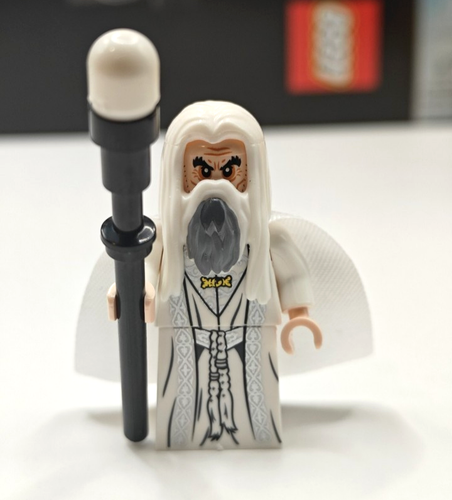NEW LOTR Saruman - Robes Custom Lego Minifigure 10237 Lord of the Rings ...