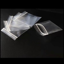 Mini Baggies, Clear Zip Plastic Bags for Beads etc Zipper Lock Reclosable 2 Mil