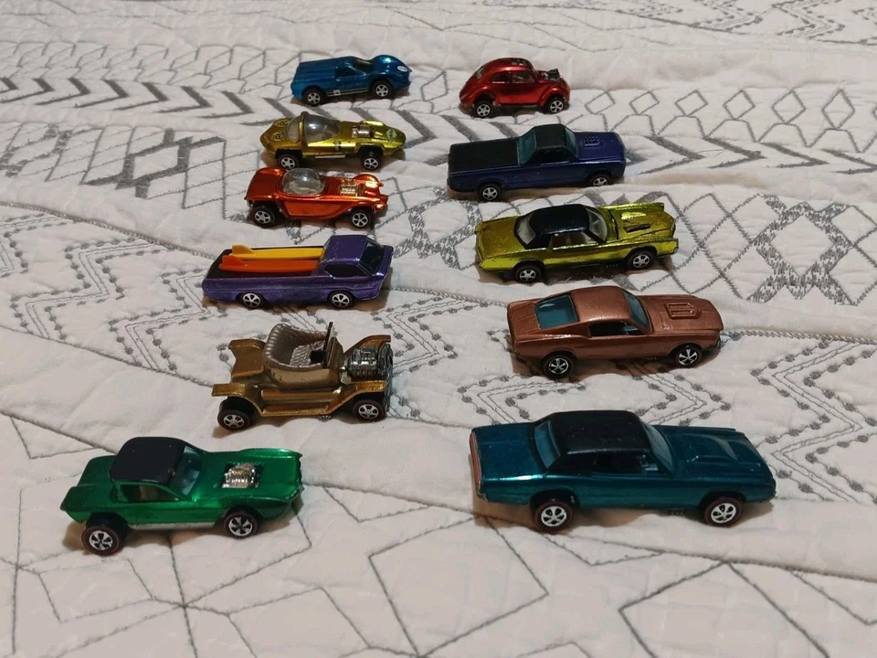 Лот товаров Hot Wheels Redline 11 автомобилей, заказные Eldorado, Mustang, Bug, Fleetside, T-bird - Изображение 2 из 4