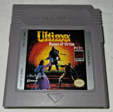 Ultima Runes of Virtue Cartridge Only Authentic Nintendo Game Boy New Battery
