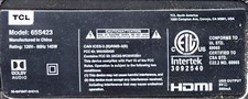 65 Roku - Broken Screen But Still Works for Parts