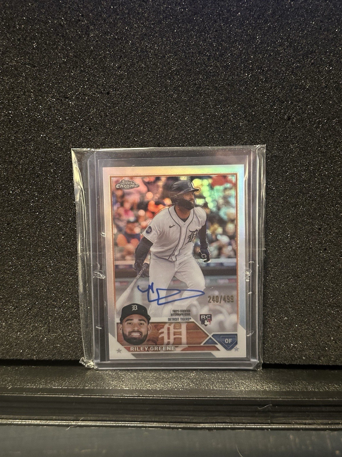 Riley Greene 2023 Topps Chrome - Rookie Autograph #RA-RG Refractor /499