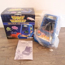 Excalibur Space Invaders Table Top Arcade Hit Classic LCD Game w/ Box WORKS