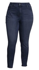 Terra  Sky Women's Plus Size Skinny Jeans Size 18W Petite Dark Wash NWT