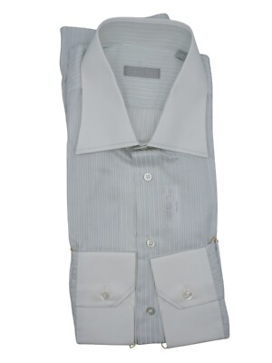 NEW STEFANO RICCI  Dress Shirt  Size 17.5 Us 44 Eu  (P181)