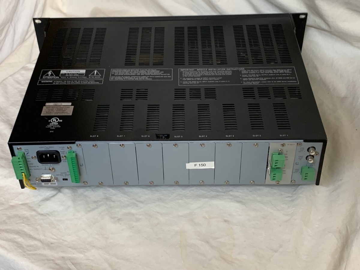 TOA Series 9000 Amplifier A-9060S Modular Amp w/Power cord
