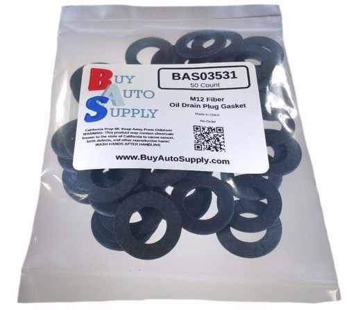 Lot Of 50 Rubber Drain Plug Gaskets – M12, OD 20mm, Fits GM Ford Isuzu Saab – Aftermarket