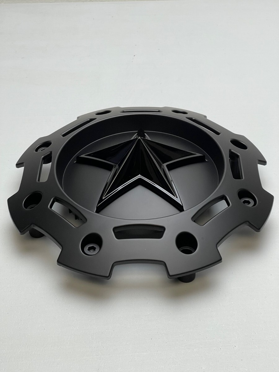 KMC XD Series 811 Matte Black Wheel Center Cap W/Screws No Riser