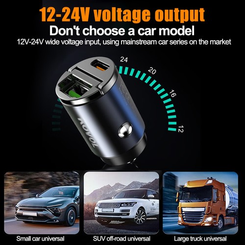 Zigarettenanzünder Metall 2 USB Ladegerät KFZ LKW Auto Ladeadapter Handy DHL - Bild 8 von 16