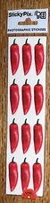 Paper House Sticky Pix New Mexico Red Chili Peppers Repeats Scrapbook Stickers
