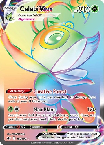 Pokemon CGC 10 Pristine Chilling Reign Full Art Celebi V 160/198