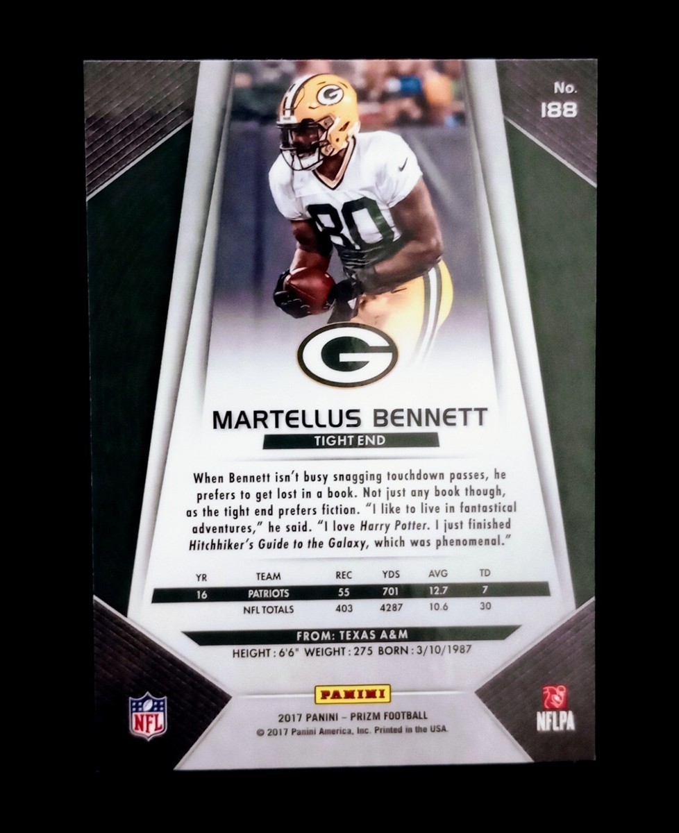 2017 PANINI PRIZM GREEN BAY PACKERS MARTELLUS BENNETT NFL FOOTBALL