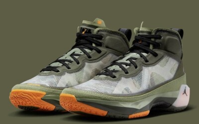 orange camo jordans