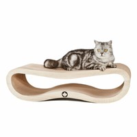 Kratzbrett Kratzkarton KratzmöBel Kratzpappe FüR Katzen Xxl Orbit 2.0 - Natur