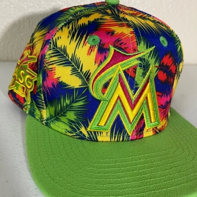 Florida Marlins Snapback Hat New Era Bright Colorful MLB All Star Game 2017 - Image 2 of 4