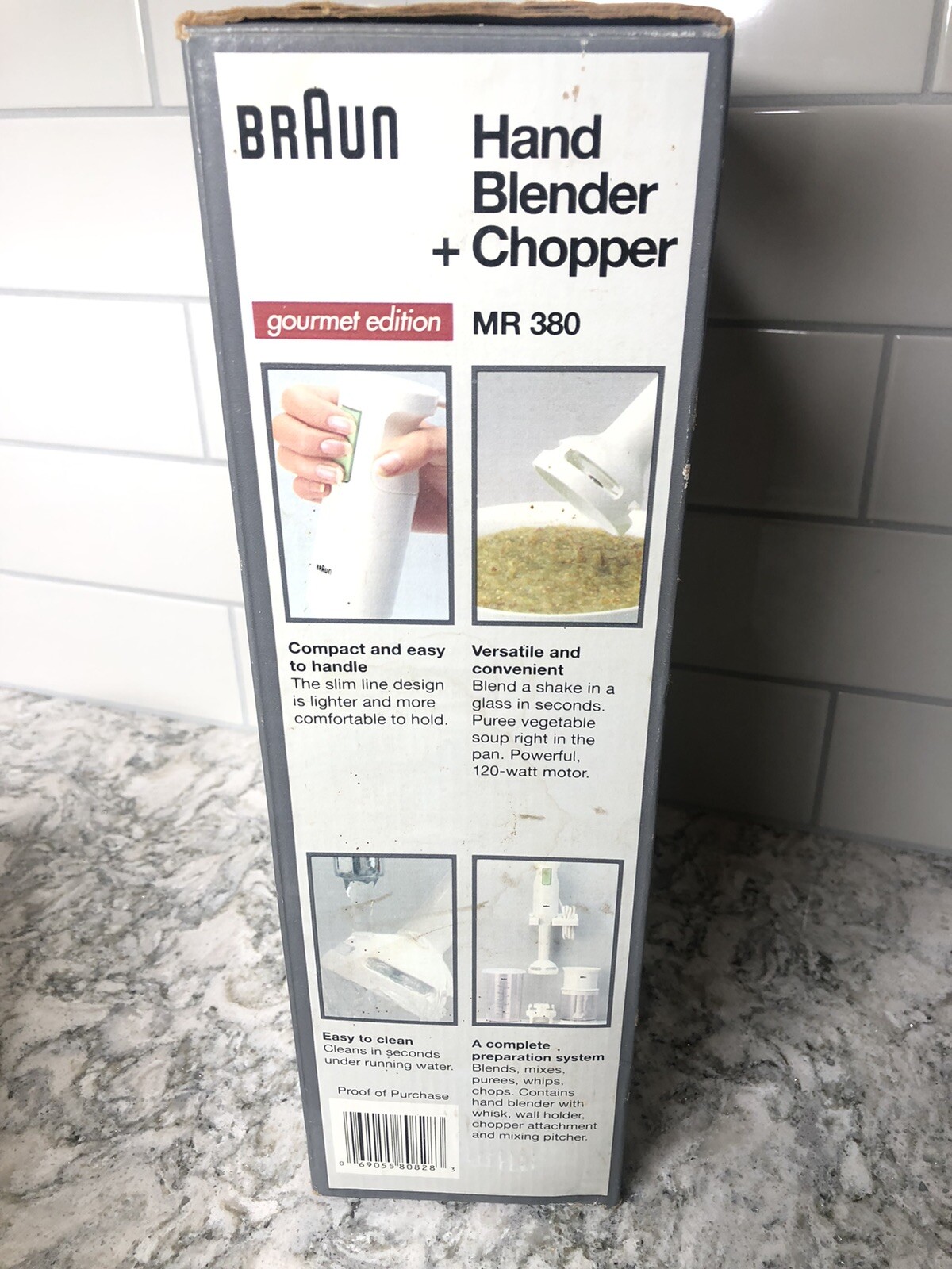 Braun Hand Blender + Chopper Gourmet Edition Kitchen Gadget MR380 eBay